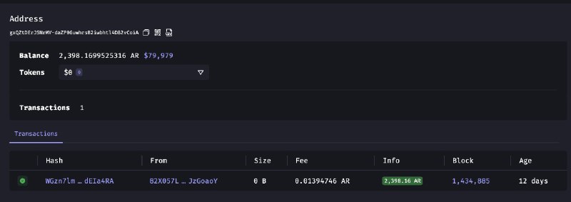 https://mirror.xyz/firstfan.eth/kGa6jFpYm9qvW3tdlEAdwSEa841xS8DEEvrEyR3uUmI币圈餐具，老哥用 ArConnect 使用的密码库批量生成 AR 地址转账，转飞了价值 10 万 USDT 的 AR