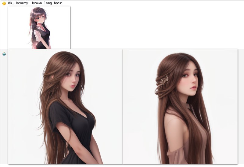 昨晚没忍住又改了一版，img-to-img 模型现在一次可以出两张图，这可能才是“正确玩法”，原图不要有太复杂的背景，然后简单描述后重绘，效果相当好