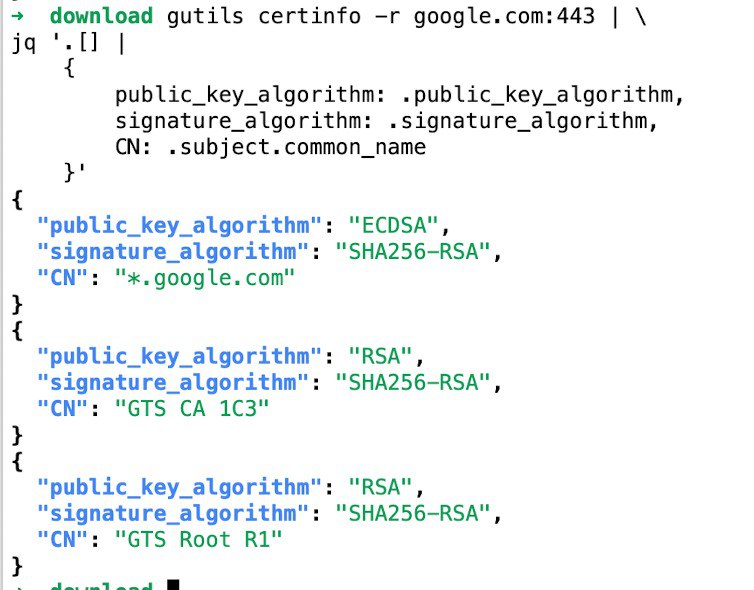 最近踩的一个坑，X.509 的证书，是可以签发出不同公钥算法的子证书的