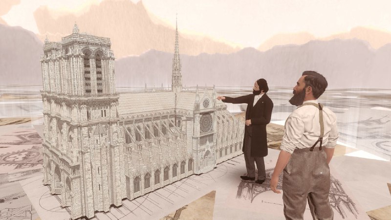 昨晚去观赏了《eternal Notre-Dame》，以 VR 的形式身临其境体验巴黎圣母院的历史
