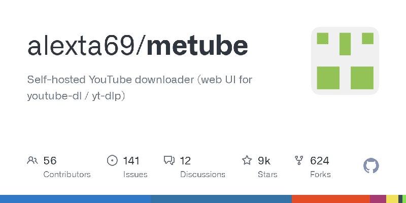 GitHub - alexta69/metube: Self-hosted YouTube downloader (web UI for youtube-dl / yt-dlp)