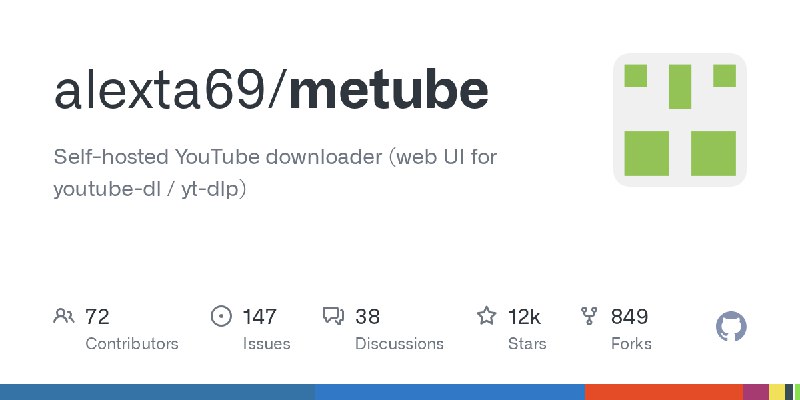 GitHub - alexta69/metube: Self-hosted YouTube downloader (web UI for youtube-dl / yt-dlp)