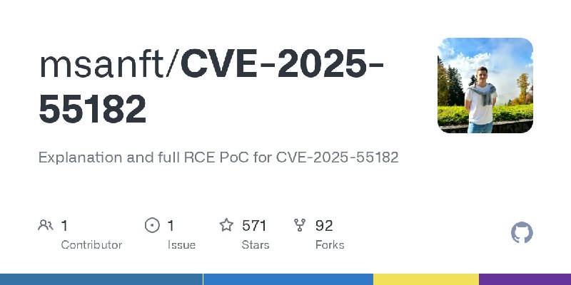 msanft/CVE-2025-55182: Explanation and full RCE PoC for CVE-2025-55182 | Notion